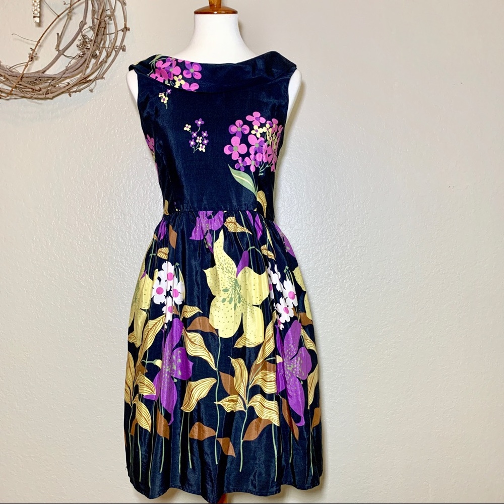 ANTHRO Fragrant Valley floral dress size 10